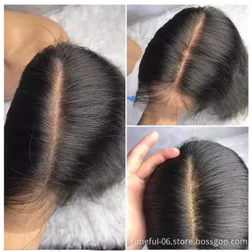 Natural Wave 13*4 Lace Frontal Human Virgin Hair Wigs Full Cuticle Aligned Unprocessed Indian Virgin Hair Wigs Body Wave